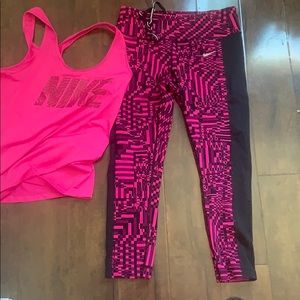 Capri Nike pants and shirt